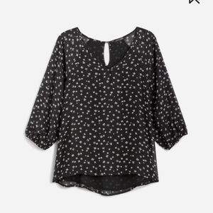 PAPERMOON Kirsta Sheer Sleeve Blouse XS